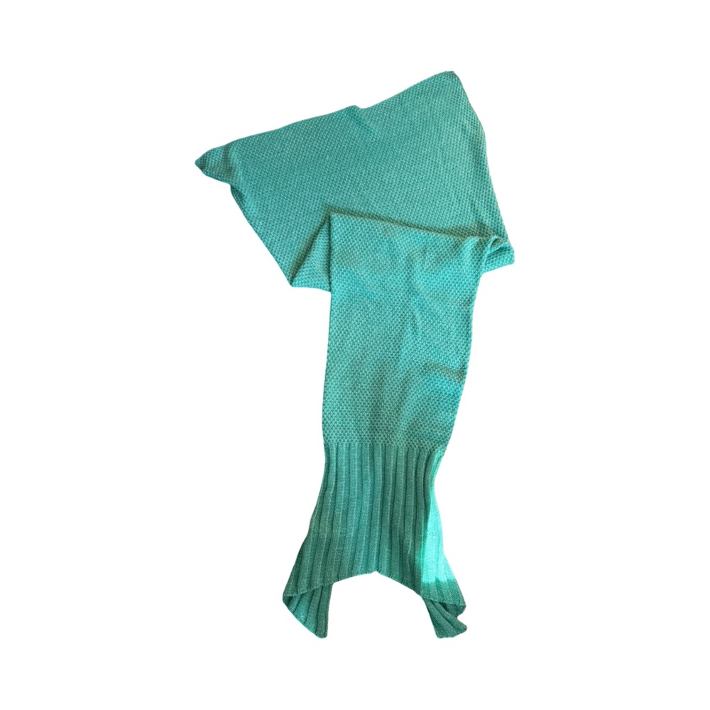 Aqua‎ Knit Mermaid Tail Blanket